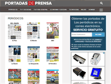 Tablet Screenshot of portadasdeprensa.com